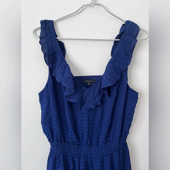 BNWT RW&CO Navy Blue Maxi Dress 👚 - Picture 2 of 6